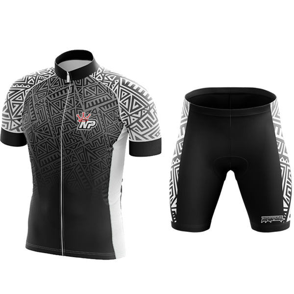Tribal Design Cycling Kit - Black