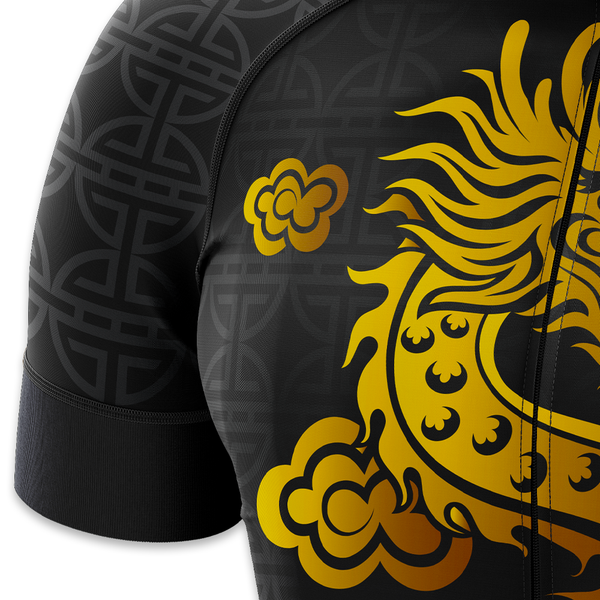 Gold Shaolin Dragon Cycling Kit