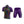 Load image into Gallery viewer, Purple Neon Cycling Kit