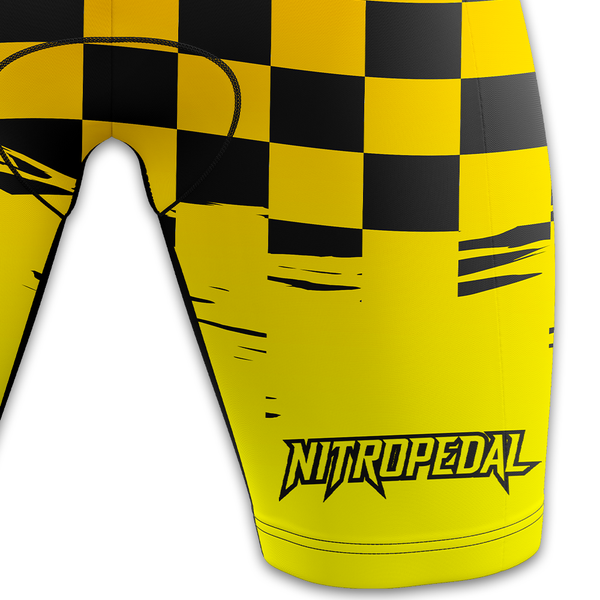 Yellow 🏁 Racing Retro Cycling Short 🏁