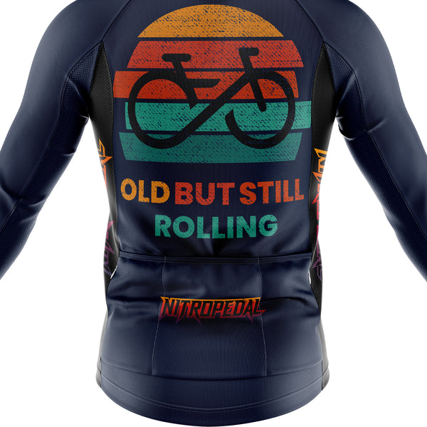 Old But Still Rolling Retro Long Sleeve Jersey