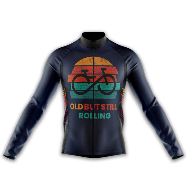 Old But Still Rolling Retro Long Sleeve Jersey