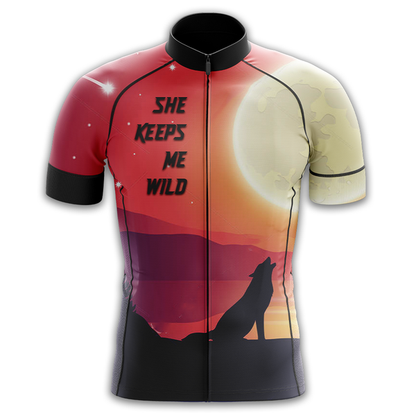 Couple Wolf Cycling Jersey Men M