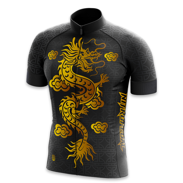 Shaolin Dragon Cycling Jersey - Gold – Nitropedal Cycling